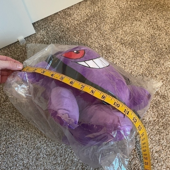 2016 Nintendo Pokemon GENGAR PLUSH Backpack Stuffed Animal Purple NWT - Picture 4 of 6